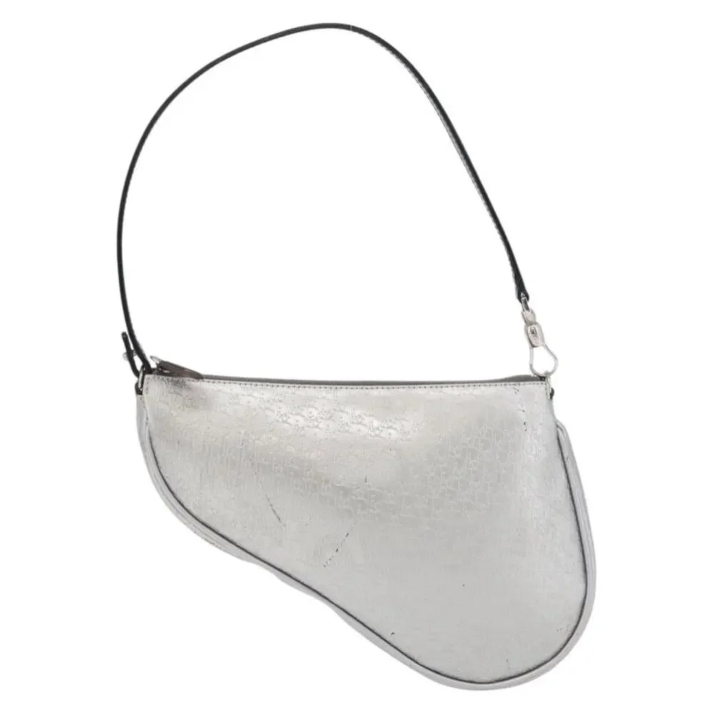 Dior Trotter Saddle Accessory Pouch Silver